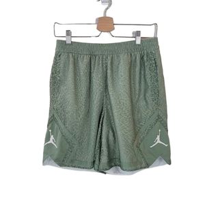 JORDAN Sport Green Lace Overlay Diamond Shorts Size S